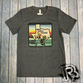 LAZY J CHARCOAL GREY HOME SWEET TEXAS T SHIRT