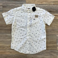 Boys ariat Colter short Sleeve white shirt |10054782