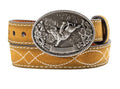 NOCONA BOY'S BOOT STITCH ROUGHOUT LEATHER BELT |N4444508
