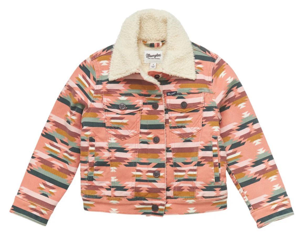 Wrangler Girls pink-multicolor   Western Jacket | 112353049