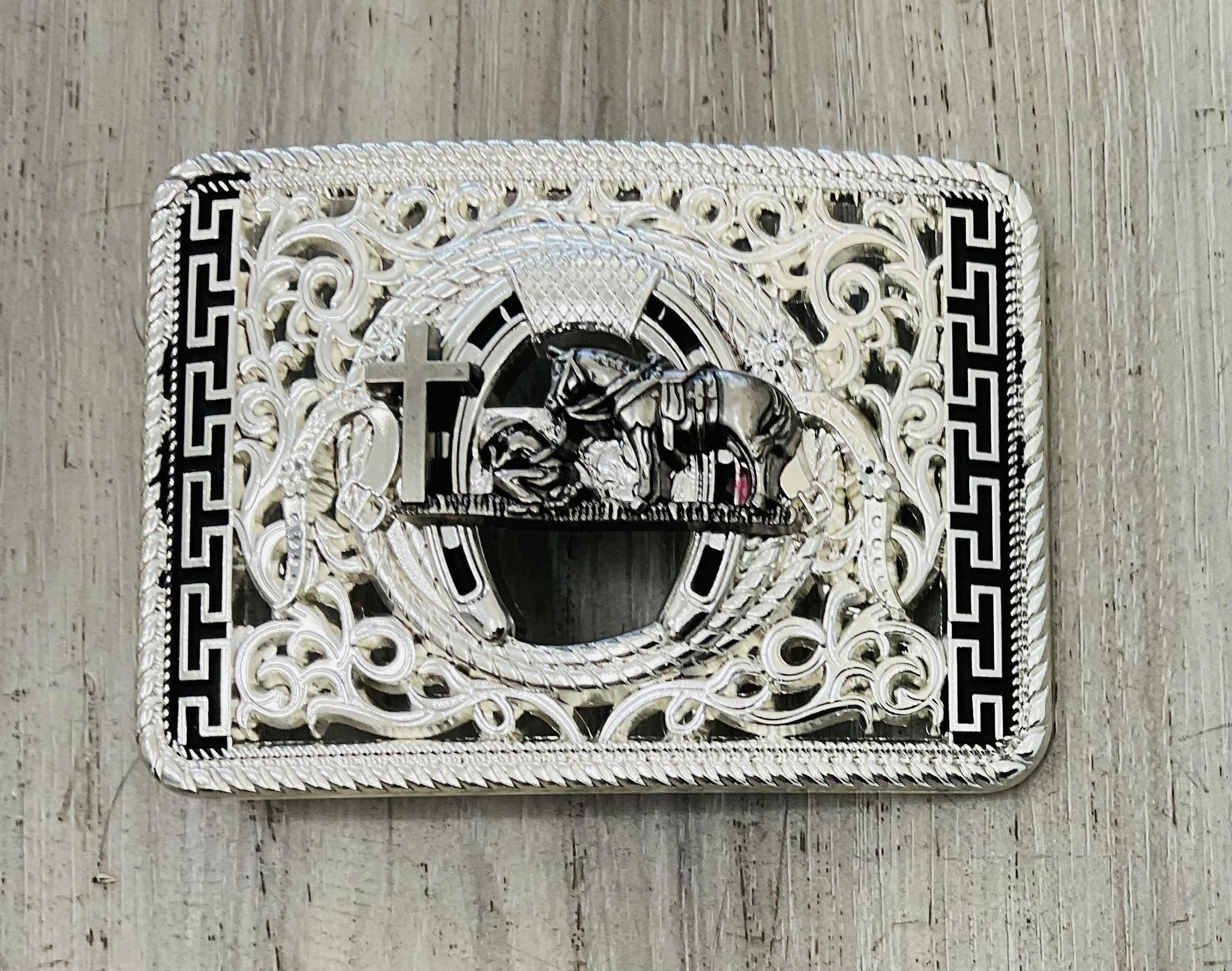 ‘’JAMES’’ SILVER BUCKLE