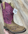 Girl's Smoky Mountain Boots Brown Distress Pink (3161C)