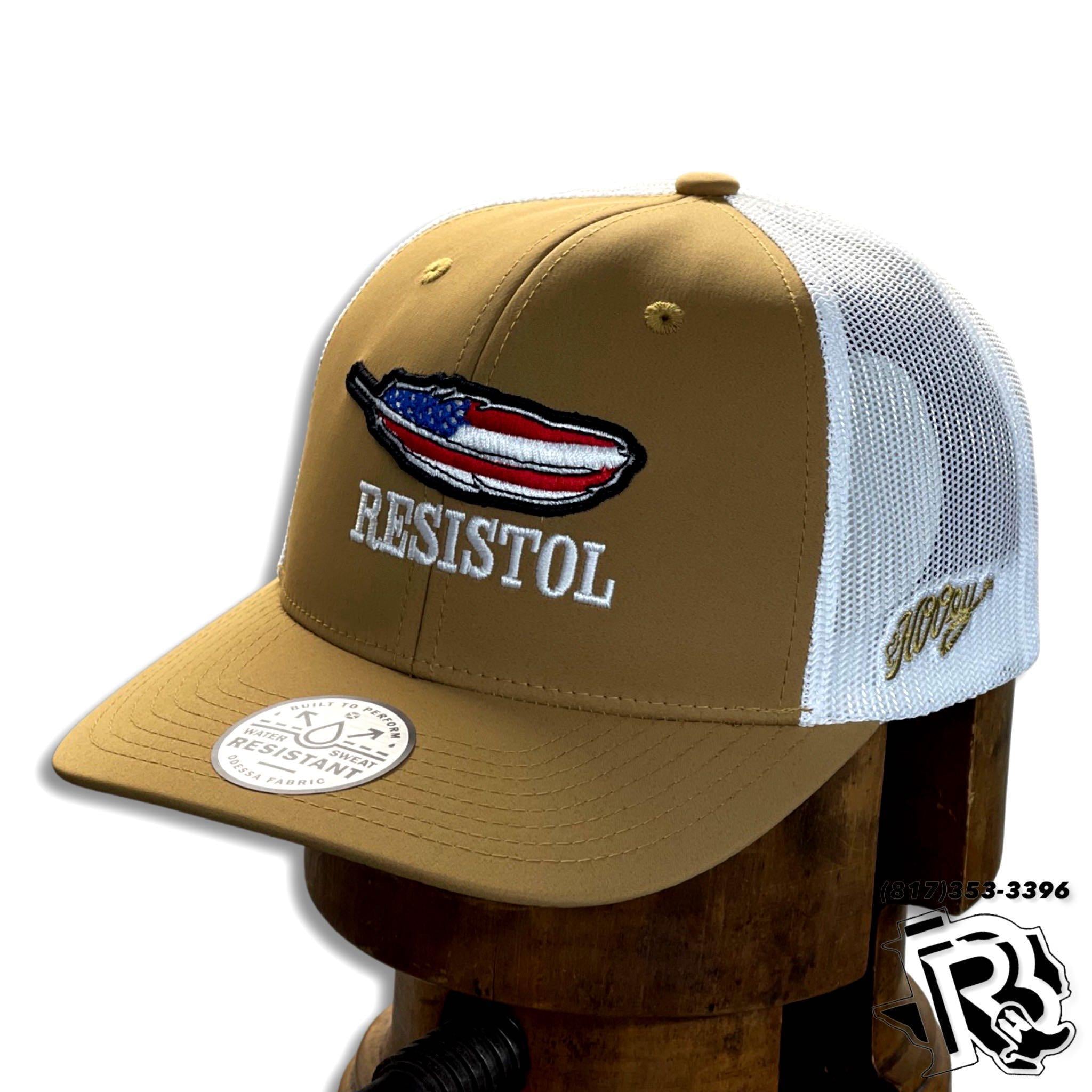 HOOEY CAP | “ RESISTOL FEATHER ” TAN / WHITE 2251T-TNWH