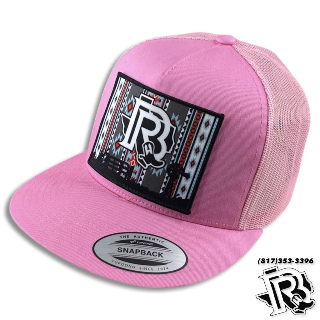 “ WINTER “ | BR CAP AZTEC PATCH  PINK/PINK