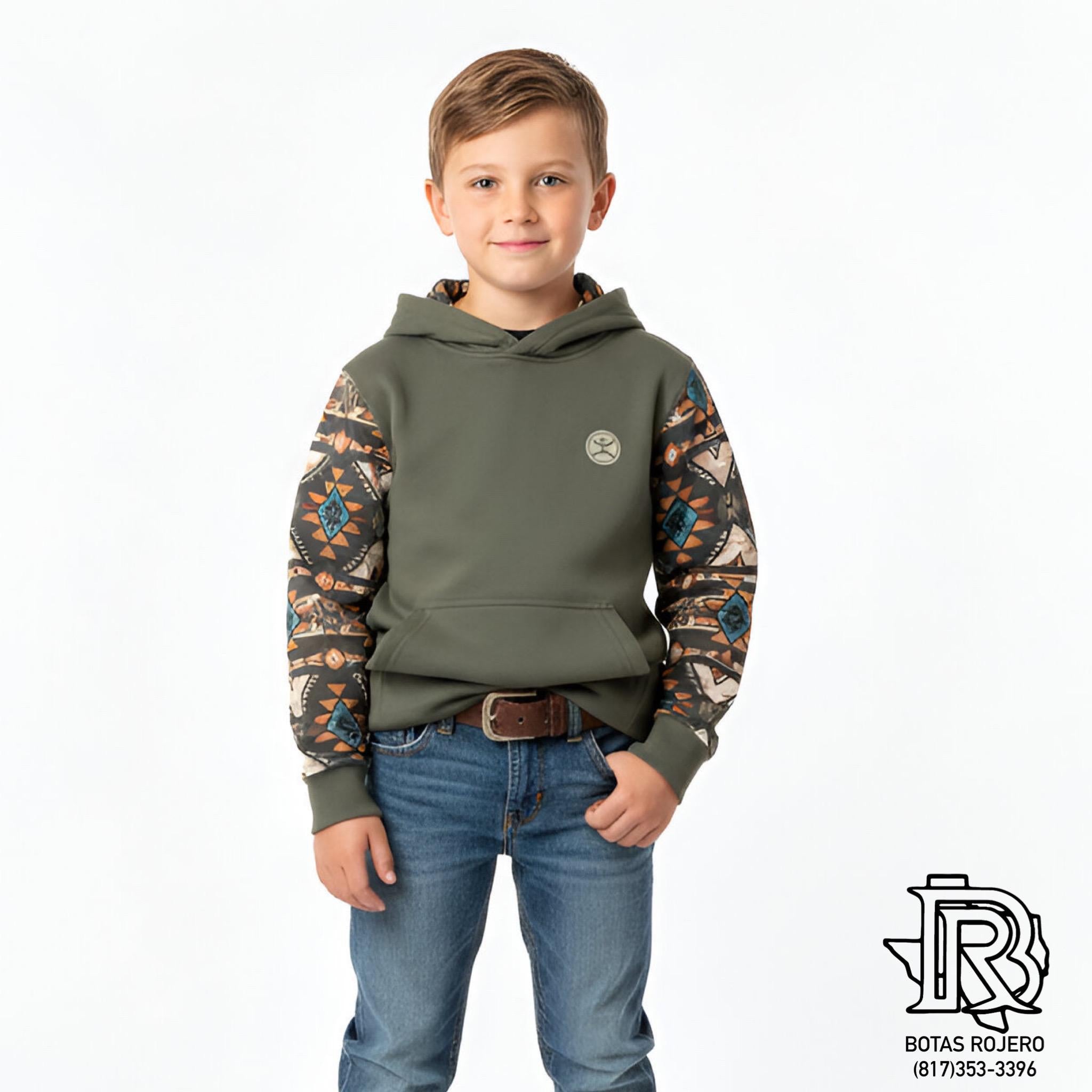 “SUMMIT” HOOEY YOUNG MENS BROWN HOODY | HH1191BR-Y