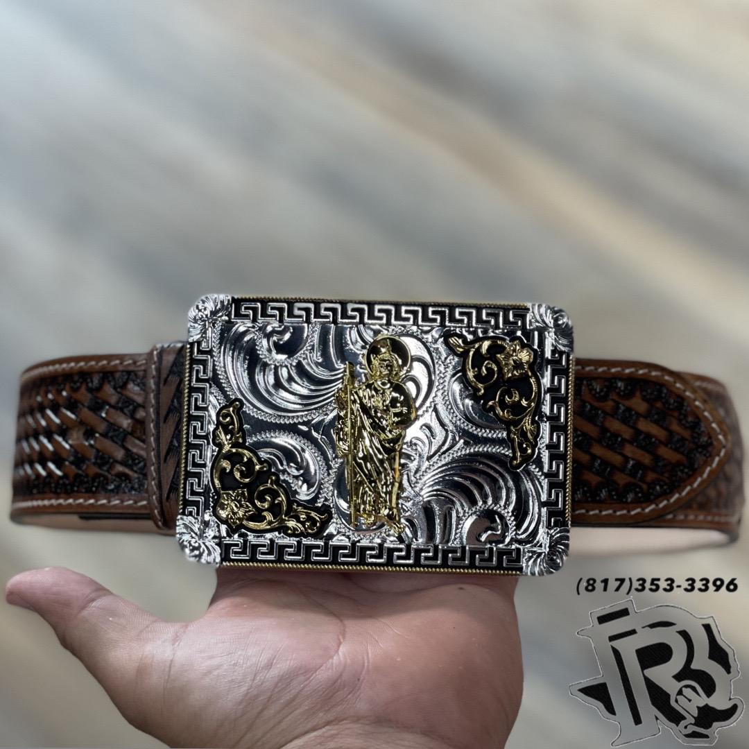 “ SAN JUDAS TOOLED  “ | MEN WESTERN BELT