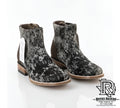 COWHIDE BOTIN CHARRO AGAVE PUNTA CUADRADA PELO DE RES