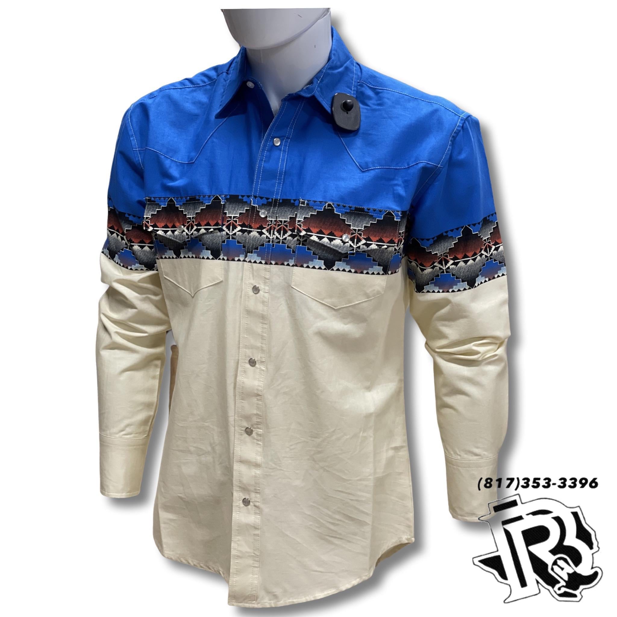 “ Noah “ |  Mens wrangler Aztec print long sleeve