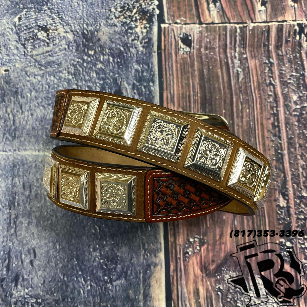 3D Belt Brown Distressed Leather Belt (D1071) FINAL SALE