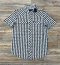 Mens Rock & Roll 2PKT aztec woven black Shirt | TMN3S042991