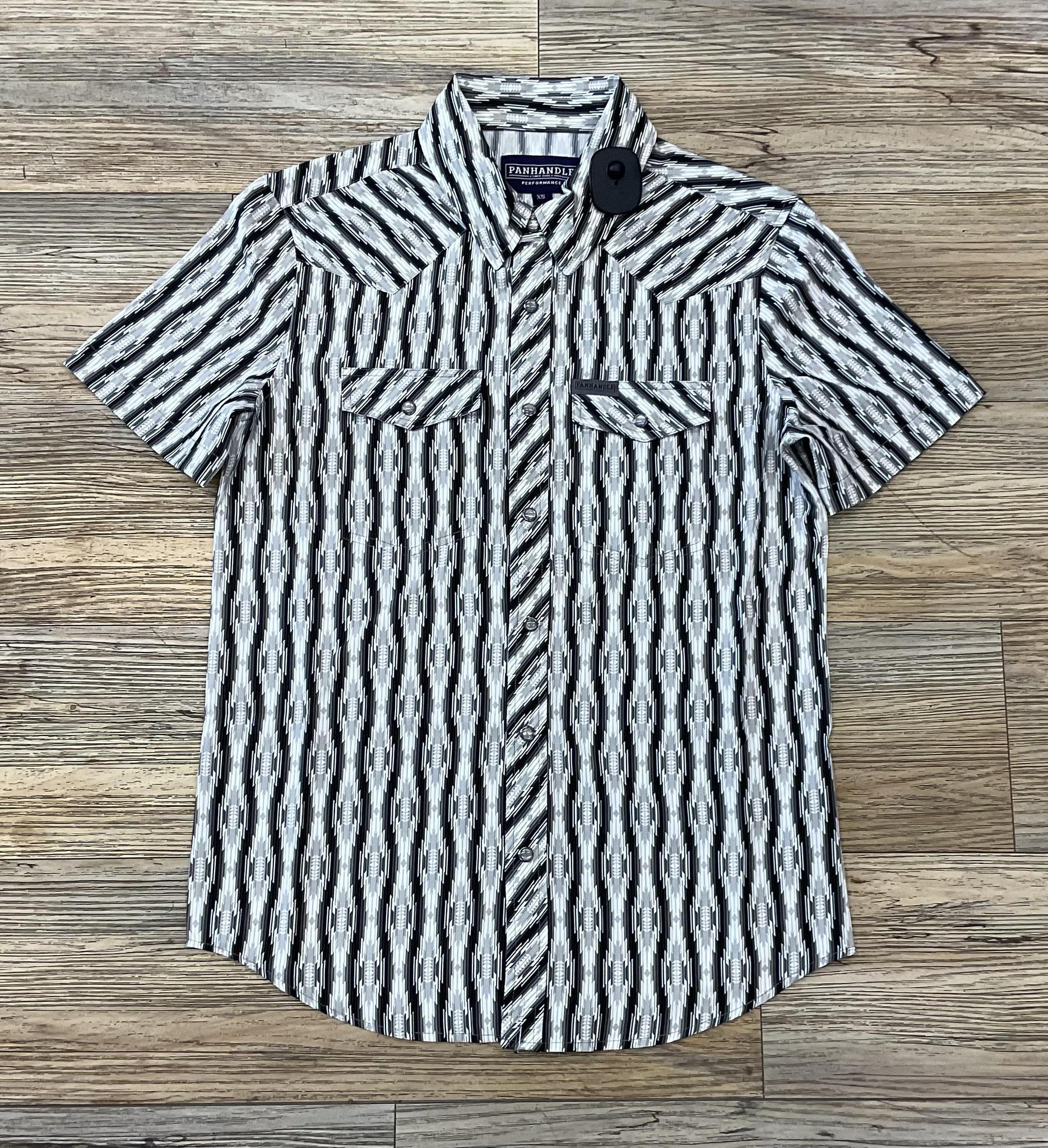 Mens Rock & Roll 2PKT aztec woven black Shirt | TMN3S042991