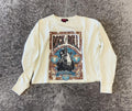 WOMENS ROCK & ROLL GUITAR GRAPHIC PULLOVER CREAM | BW91T02062