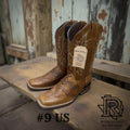 ON SALE MEN SQUARE TOE WESTERN BOOTS SIZE 9 US