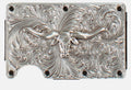SILVER SCROLL WITH LONG HORNS WALLET BY 3D| D250008765
