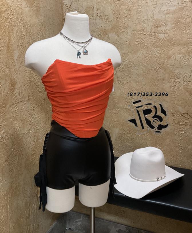 KATE DARK ORANGE TOP