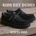 HEY DUDE WALLY KIDS  STRETCH SOX BLACK/BLACK| 42073-060