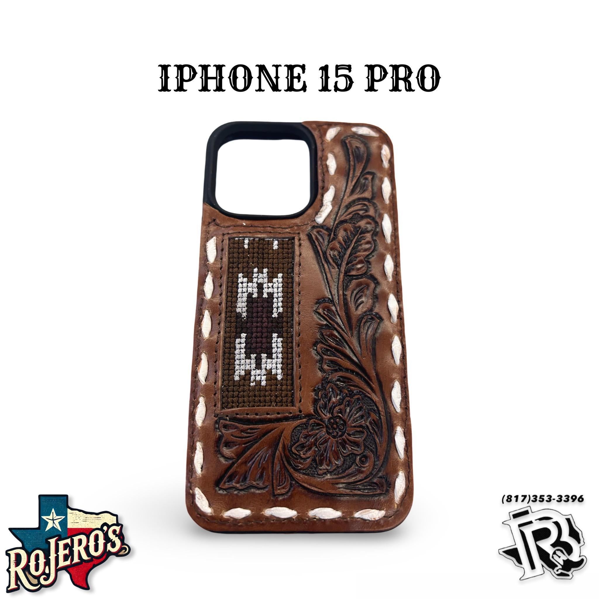 “ SIERRA “ | IPHONE 15 PRO TOOLED LEATHER PHONE CASE
