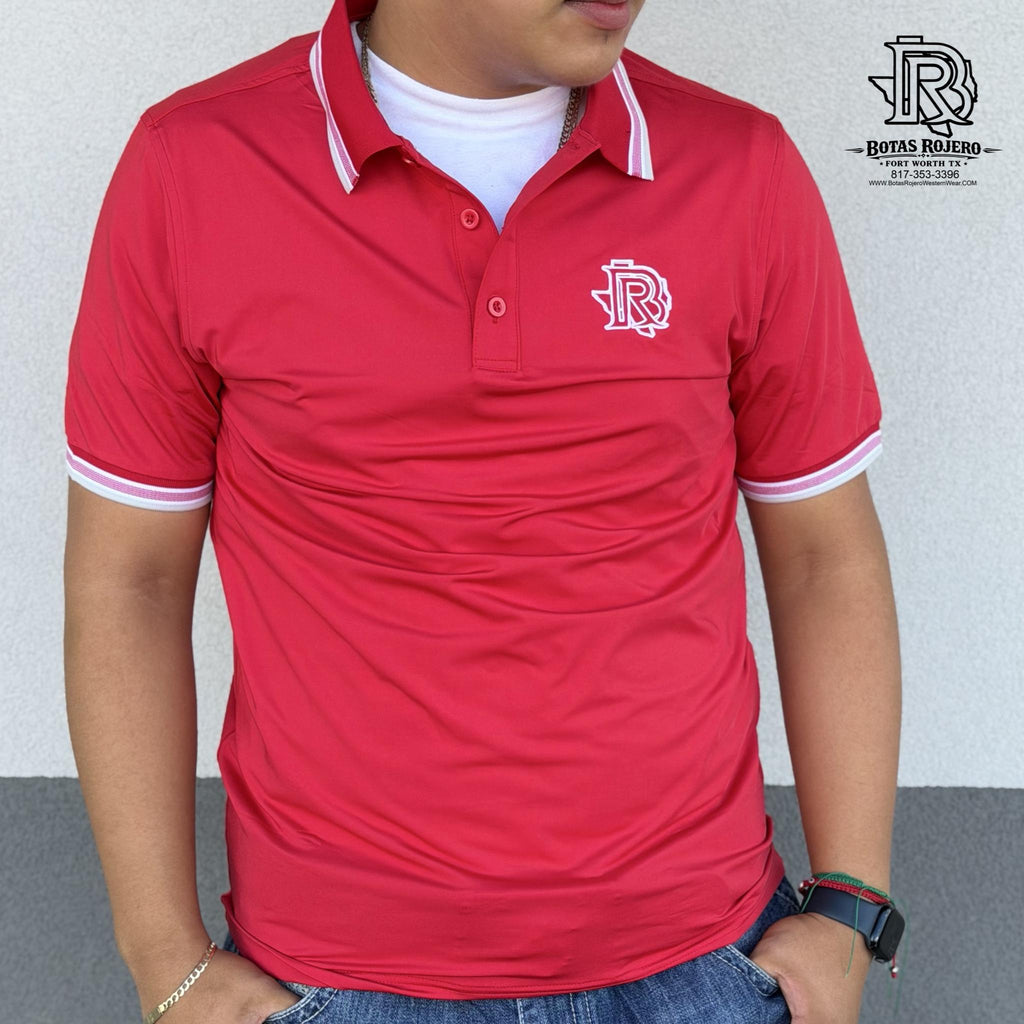 HANK  |MEN’S IRON SPUR RED POLO