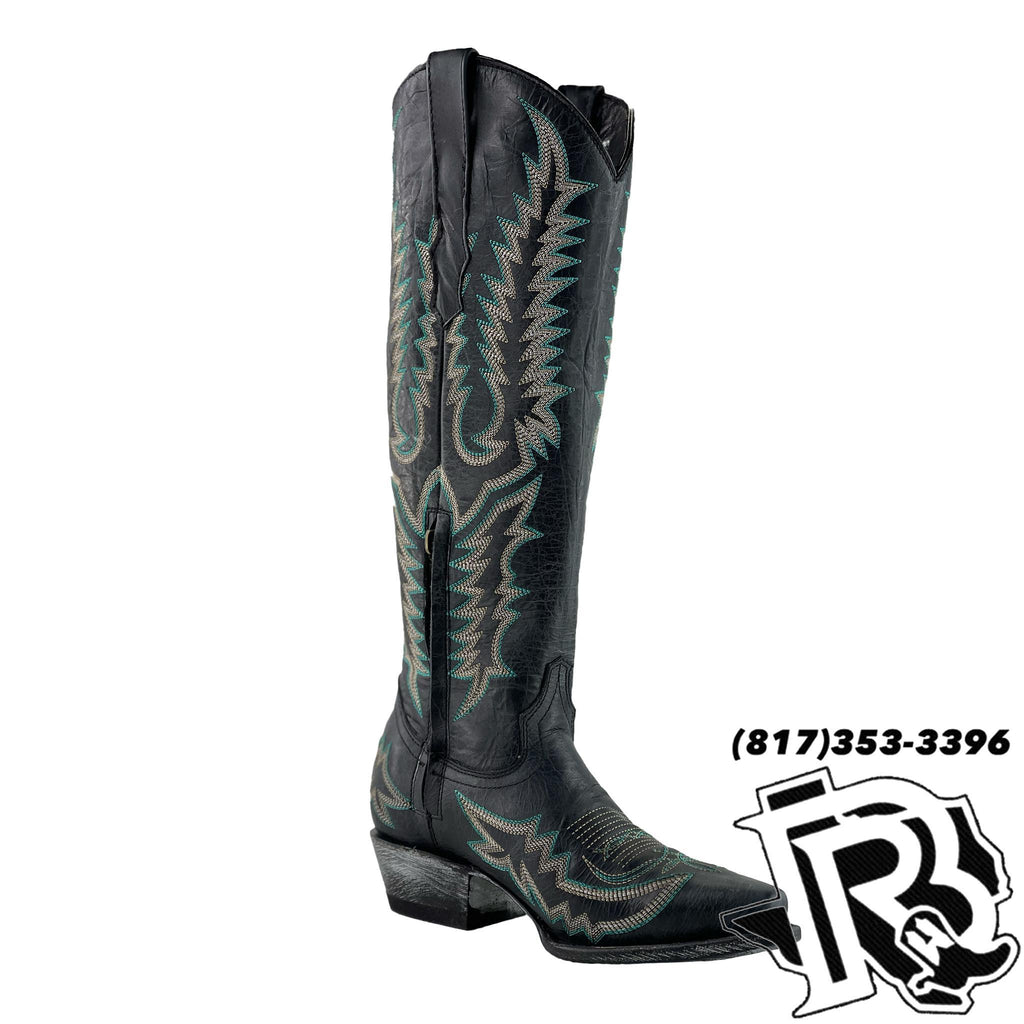 MATTE BLACK EDITION | WOMEN TALL TOP WESTERN BOOT