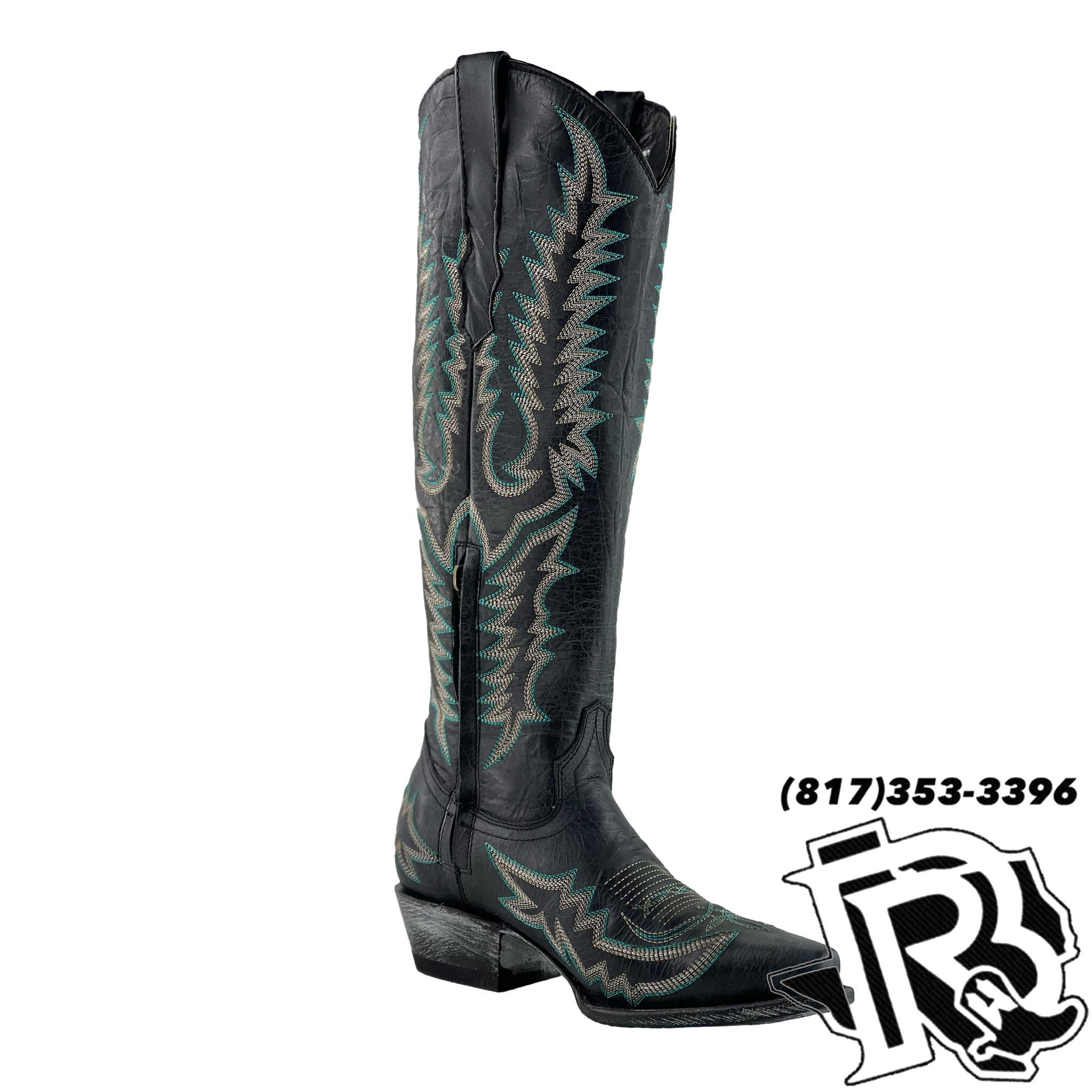 MATTE BLACK EDITION | WOMEN TALL TOP WESTERN BOOT
