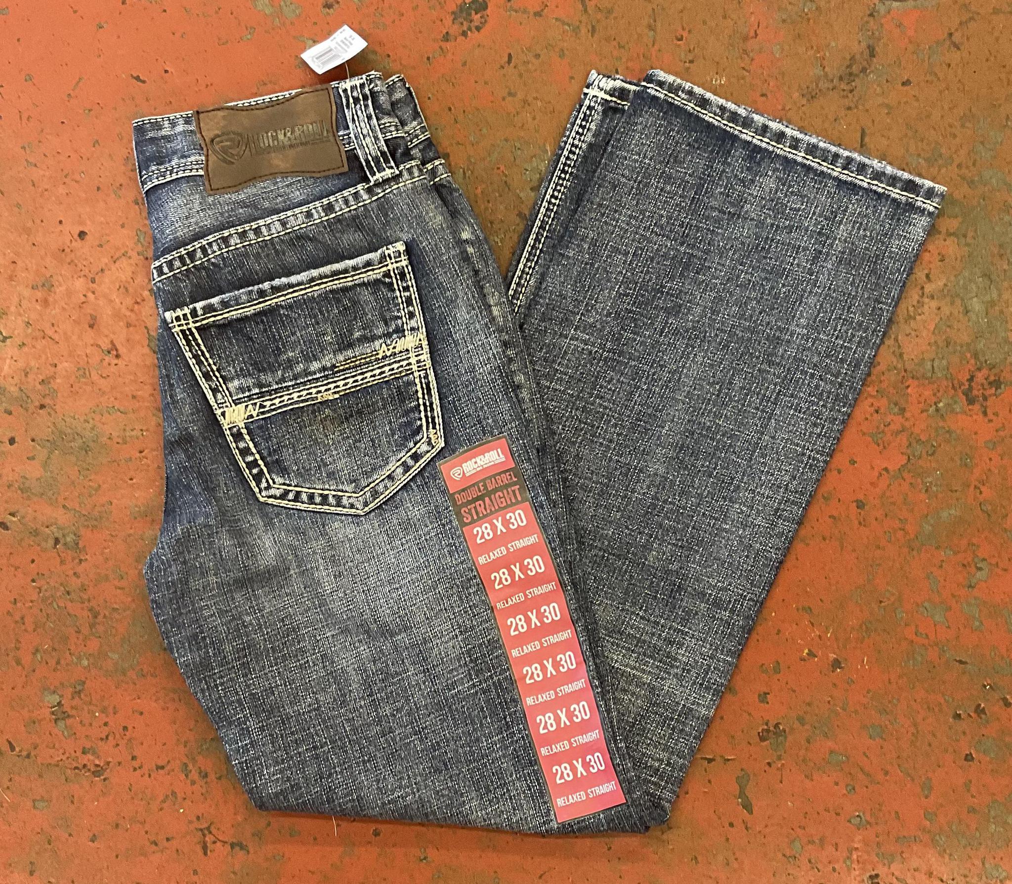 Mens flat seam double barrel jeans medium vintage |RRMD0SR13U
