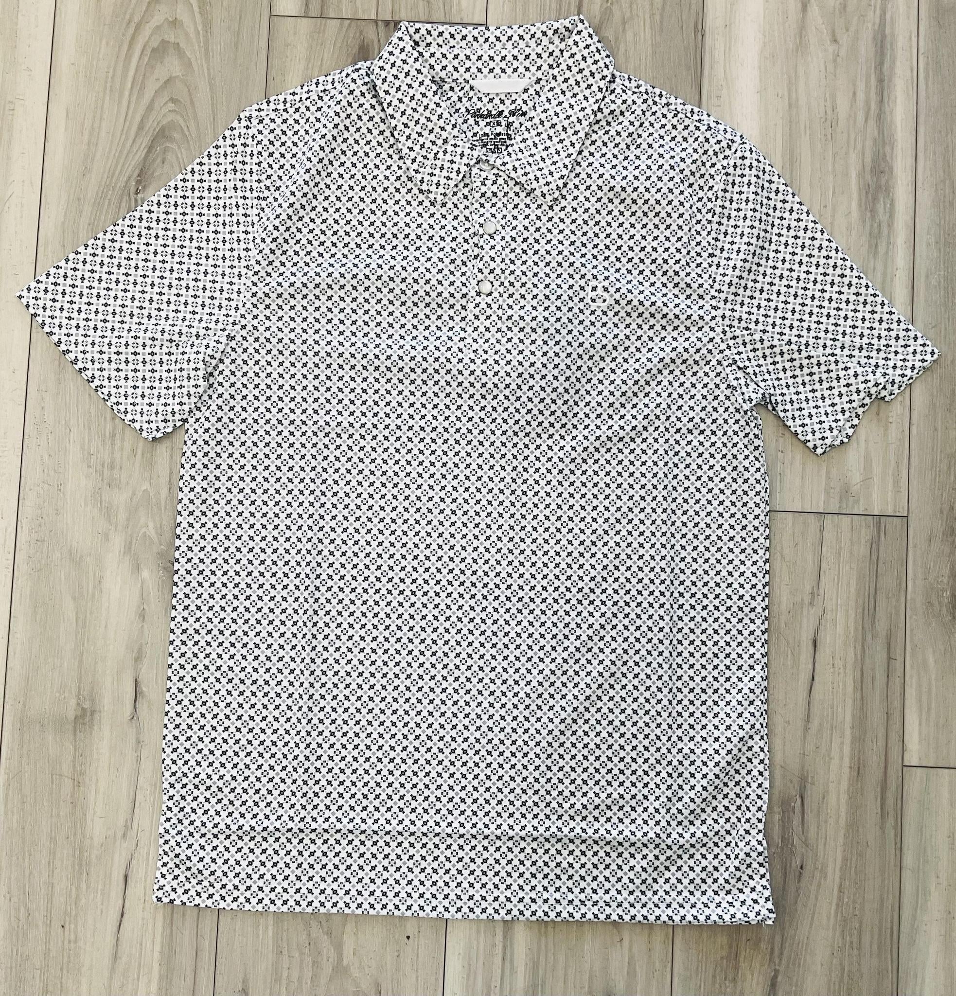 PANHANDLE MEN’S BLACK SNAP POLO |TM51T09006