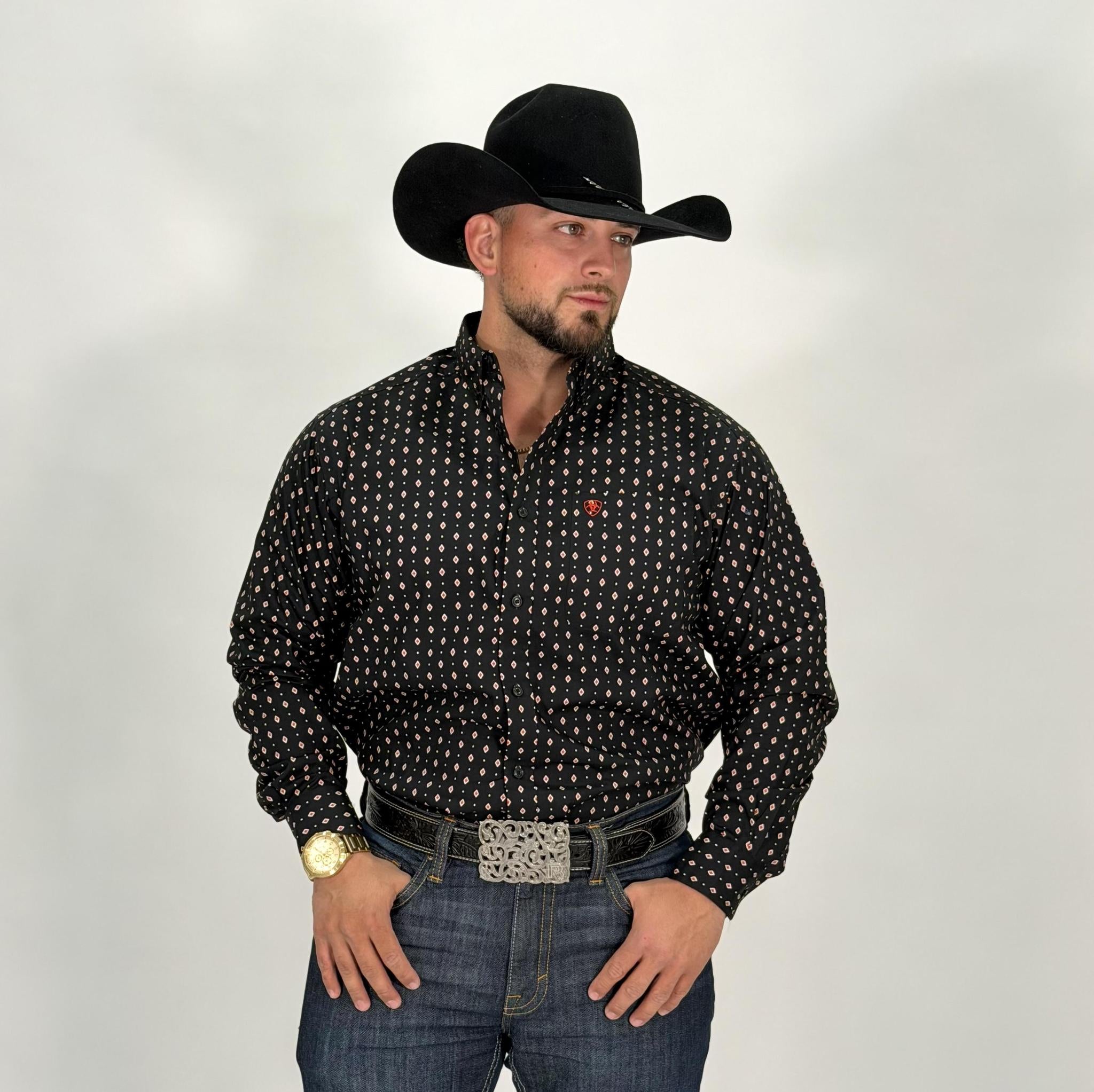Ariat Mens Thorin Classic Fit Shirt Black |10062182