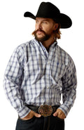 MENS ARIAT PRO RIVER LONG SLEEVE LIGHT BLUE SHIRT | 10052328