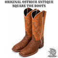“ Gunsmoke “ | OSTRICH ANTIQUE BROWN VINTAGE 8573