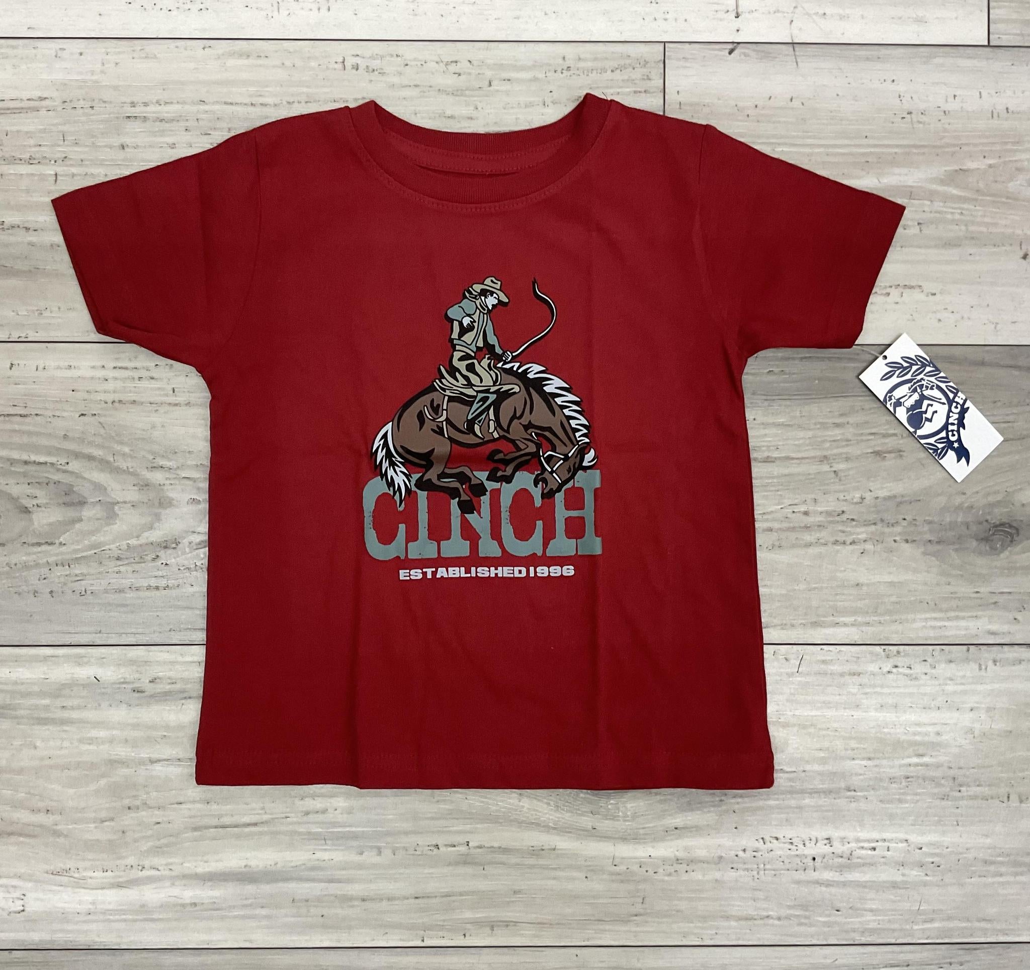 CINCH TODDLER BURGUNDY TEE | MTT7671110