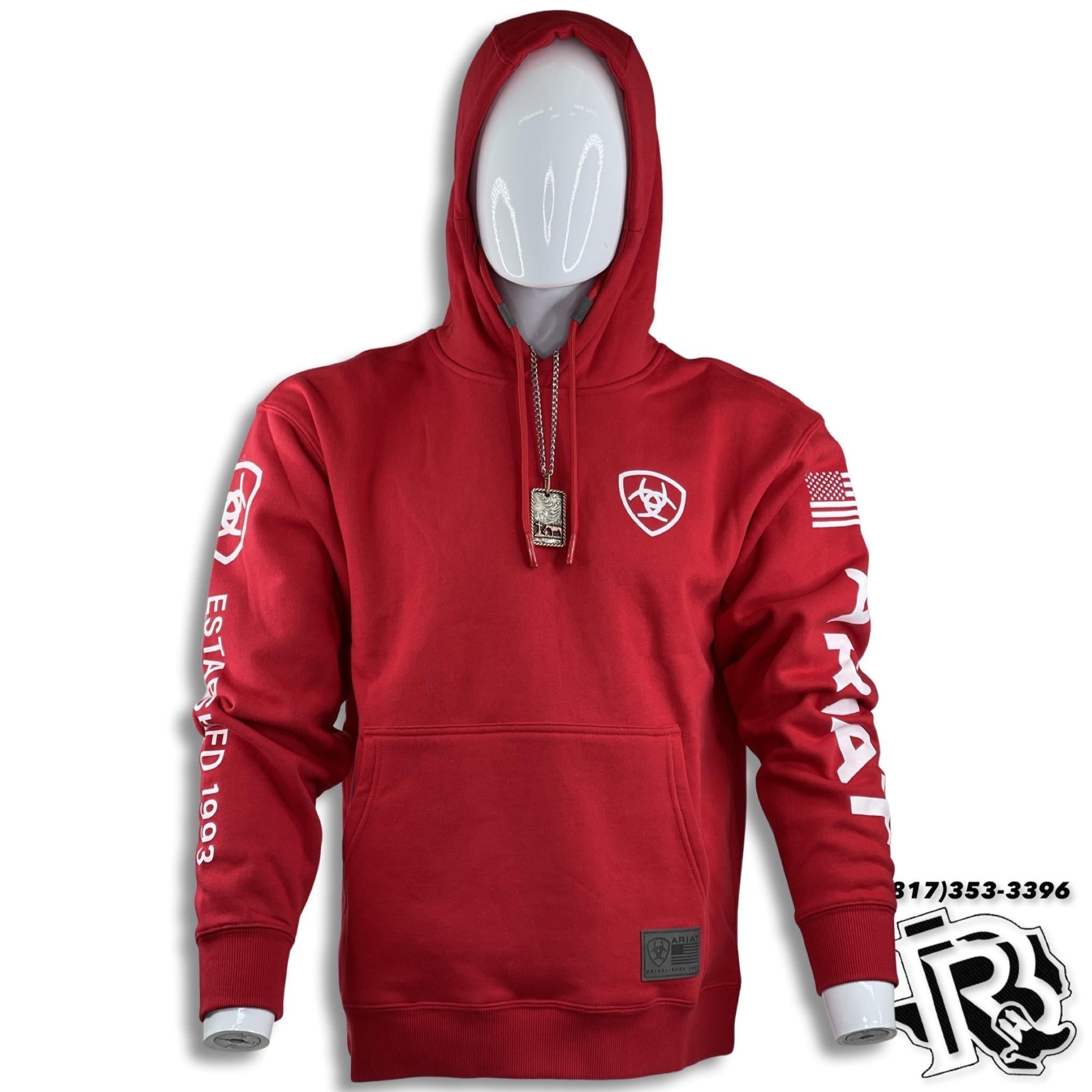 ARIAT JACKET | RED HOODIE MEN WESTERN 10037267