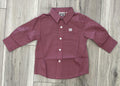 CINCH BOY’S INFANTS LONG SLEEVE PINK PRINT SHIRT |MTW7062420