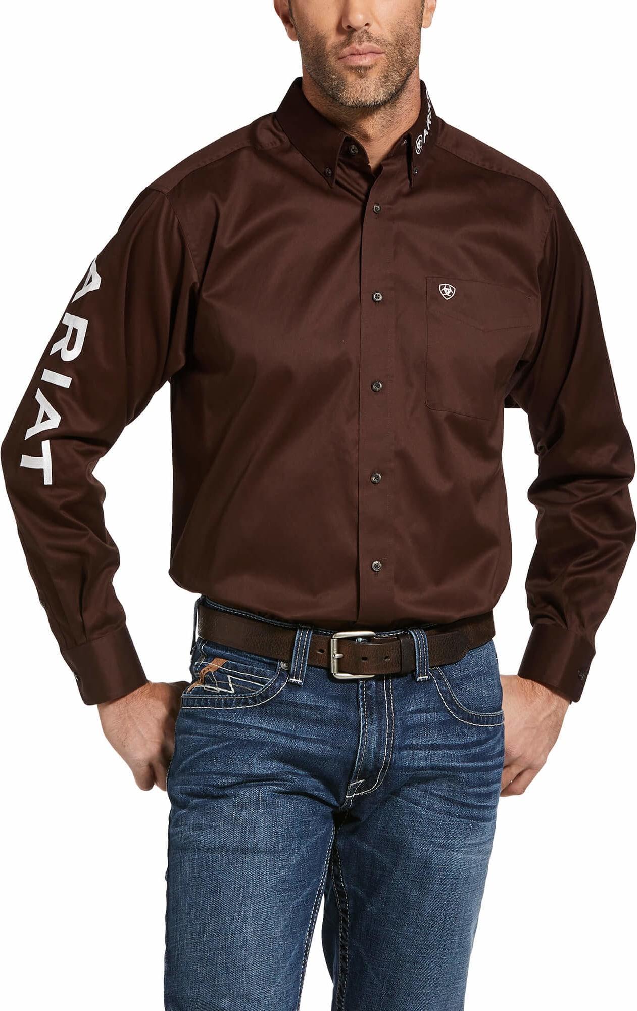 ARIAT MEN SHIRT : COFFEE BEAN