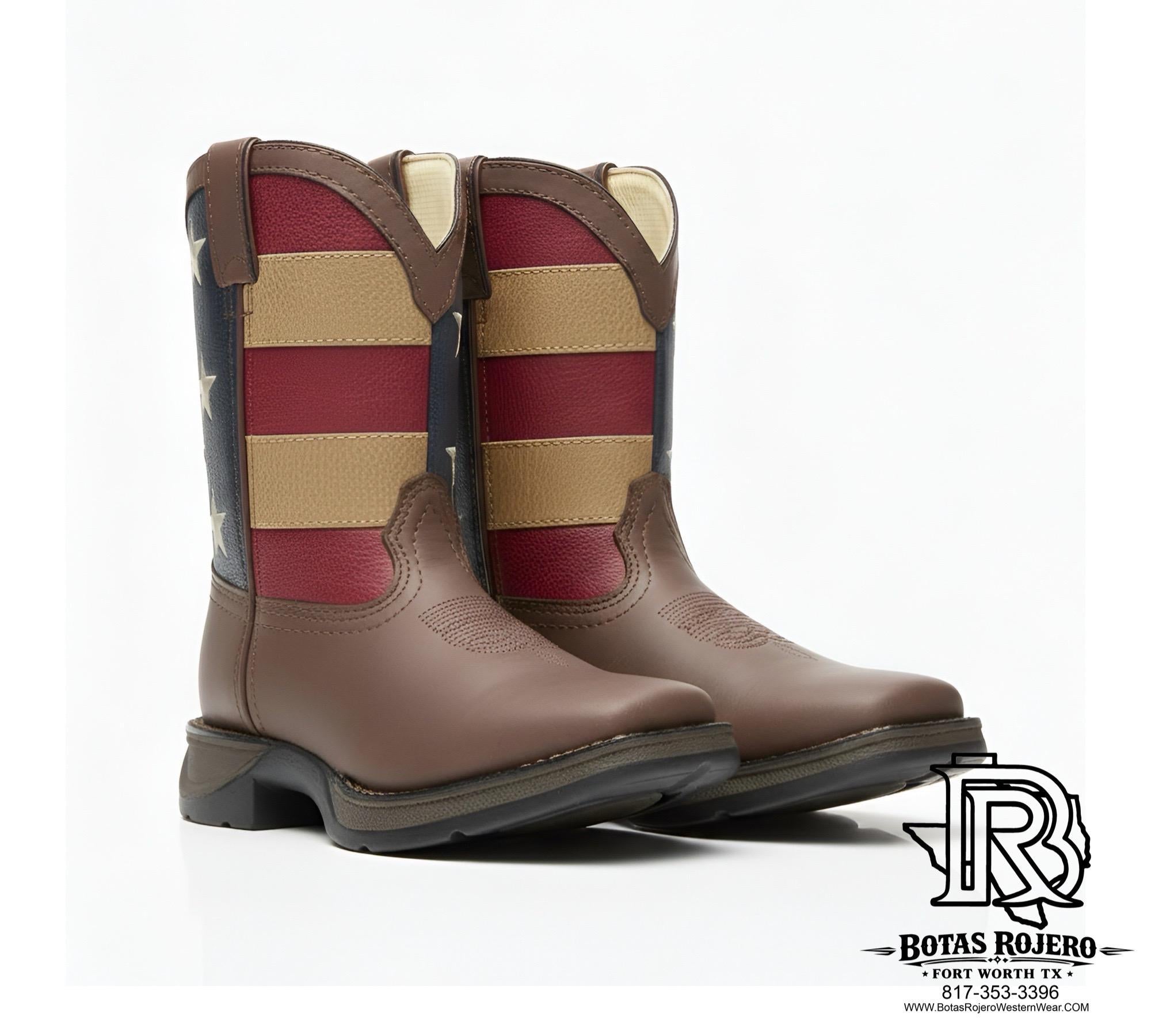 LIL' REBEL™BY DURANGO® KID'S PATRIOTIC WESTERN BOOT Style No. BT245