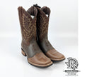 MEN WESTERN SQUARE TOE BOOTS BROWN ON SALE SIZE 11 US