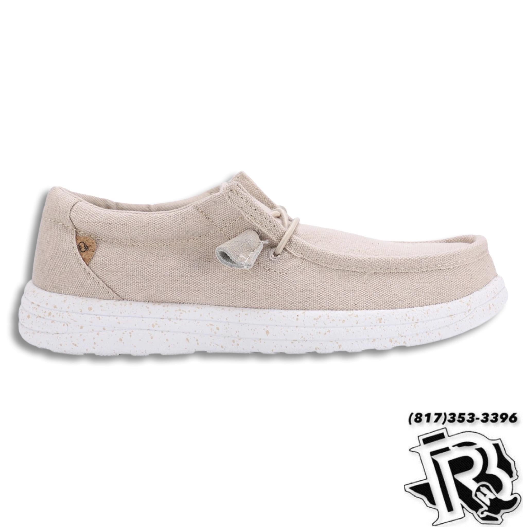 “ PAULA “ | WOMEN BEIGE CASUAL CANVAS SHOEE