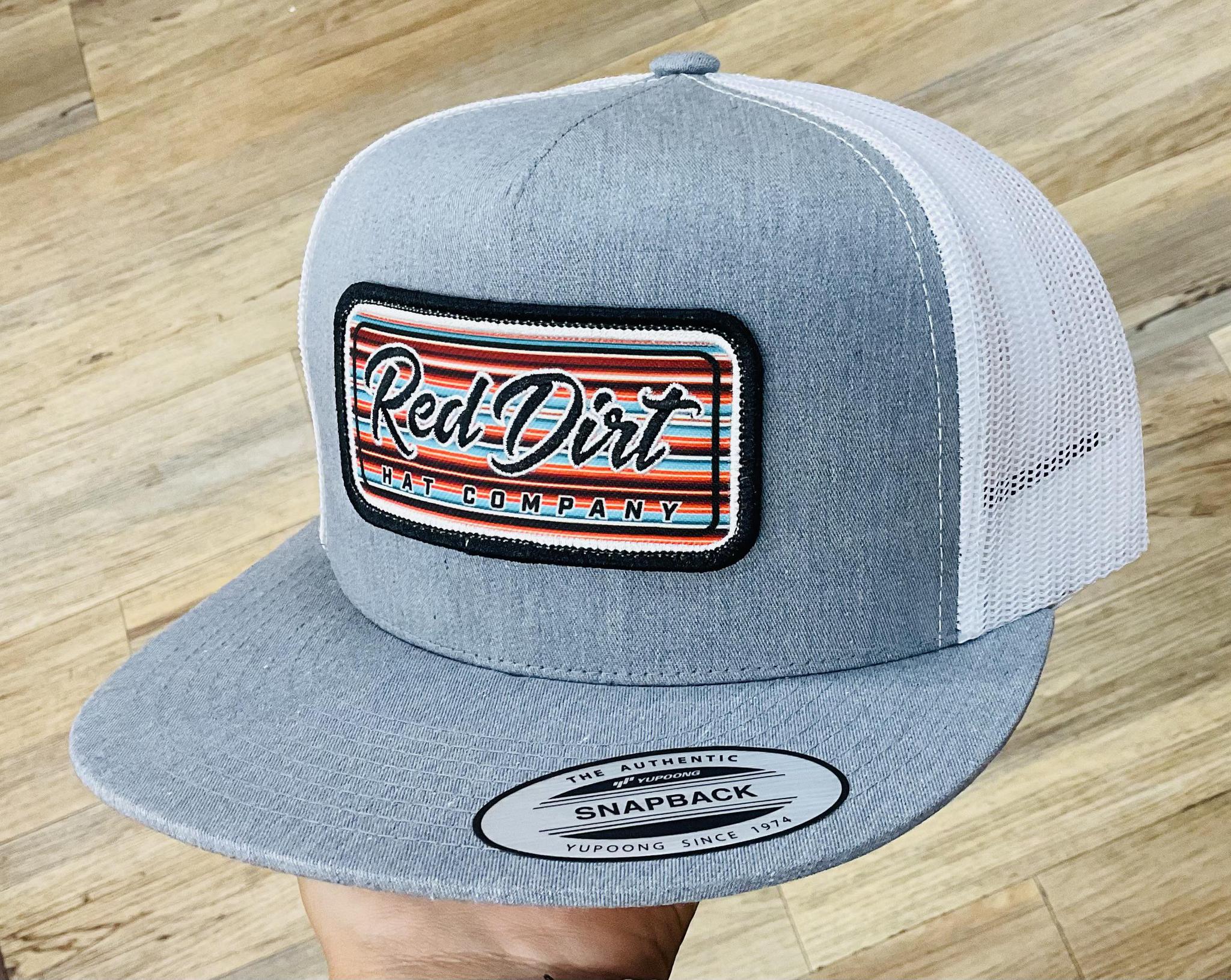 RED DIRT HAT CO SERAPE 2023 HEATHER GREY/WHITE 5 PANEL| RDHC-330