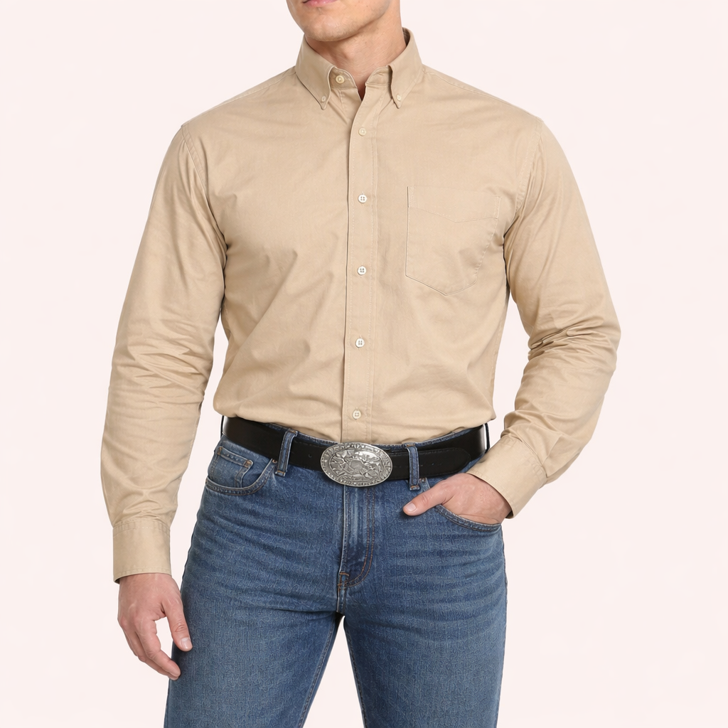 G09L #6 KHAKI | IRON SPUR WESTERN MEN SHIRT
