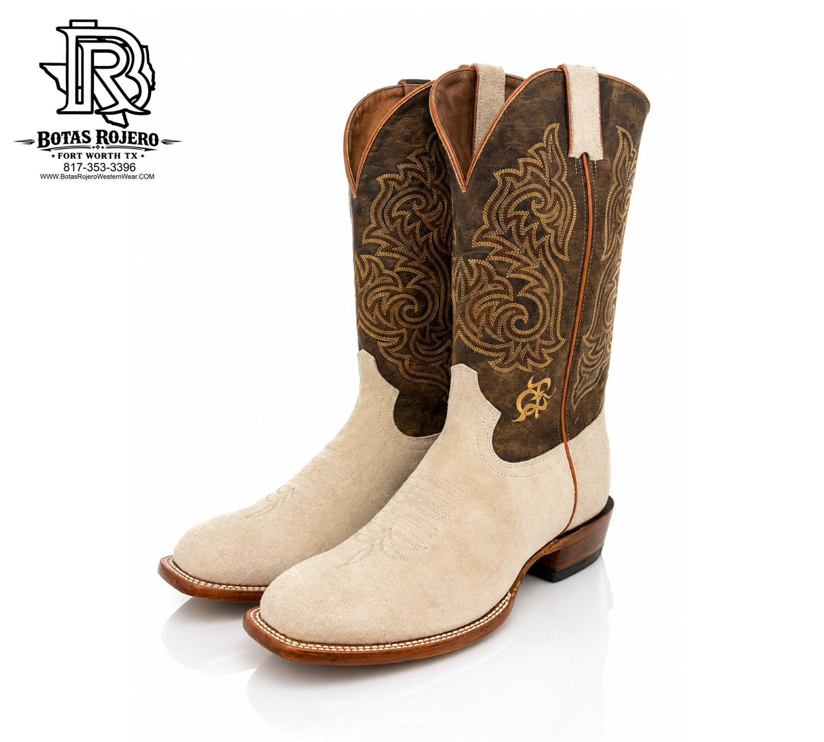 CUTTER TOE “ RENE “ MEN’S ROUGH OUT WESTERN BOOT BY LOS TEJANOS