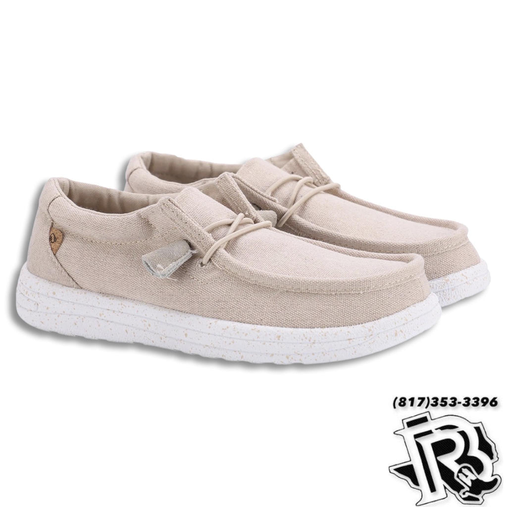 “ PAULA “ | WOMEN BEIGE CASUAL CANVAS SHOEE