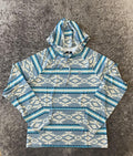 ROCK & ROLL :MENS PRINTED PERFORMANCE LIGHT GREY HOODIE | BM94T02083