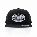 “ SB GHOST “ STACKIN BILL CAP BLACK SNAP BACK