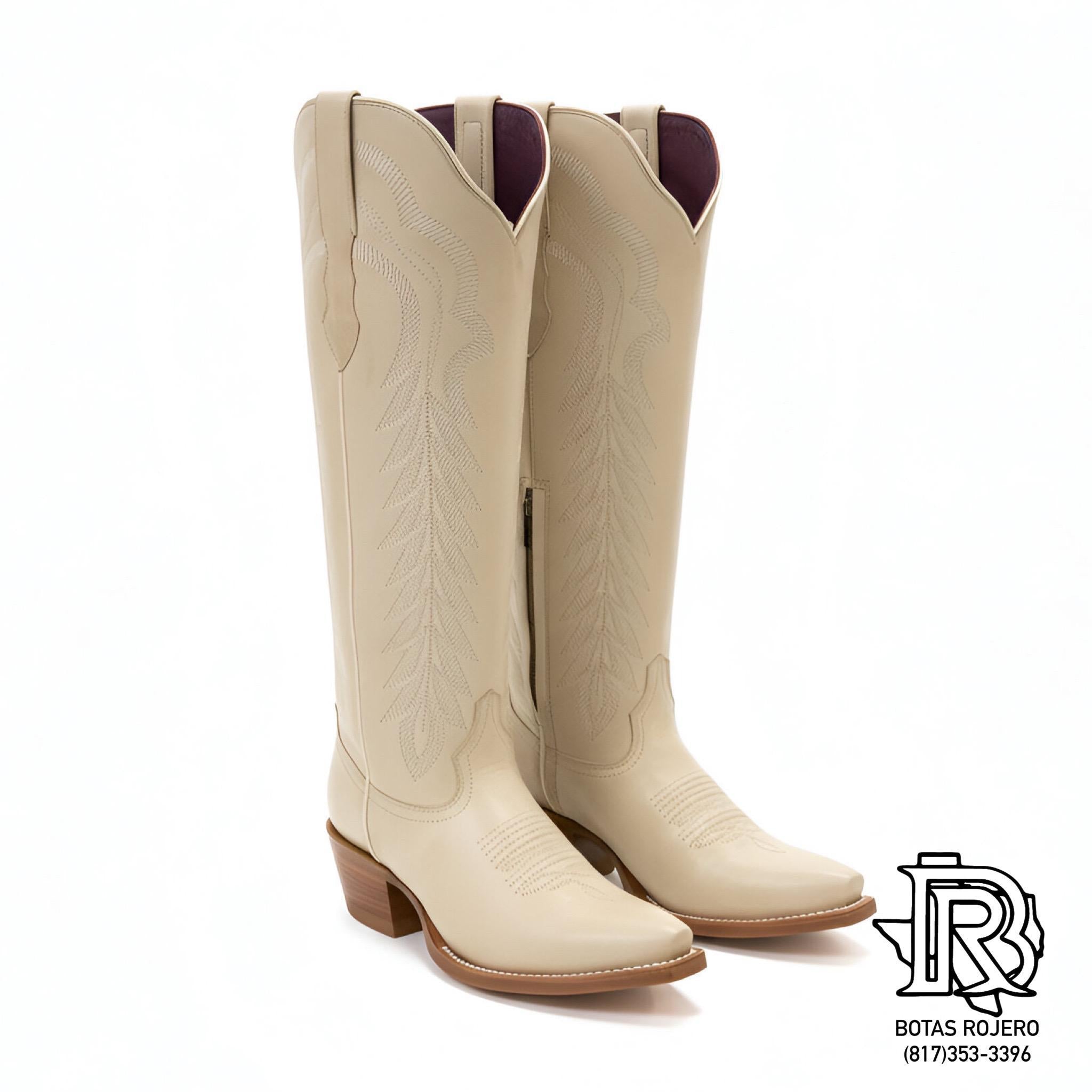 “ CASEY CALF IVORY AILANI “ IRON SPUR WOMENS WESTERN BOOTS