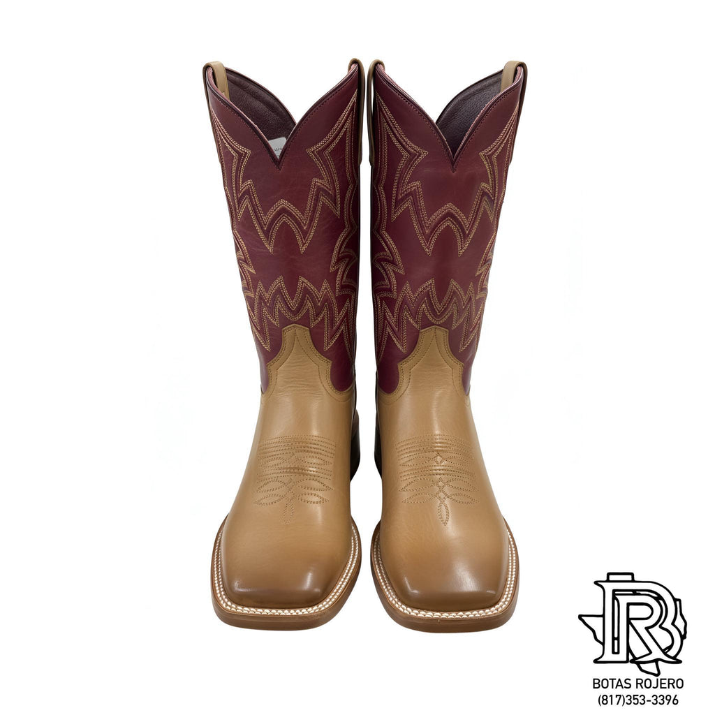 “ CASEY GOLD “ | IRON SPUR ™️ WESTERN SQUARE TOE BOOTS