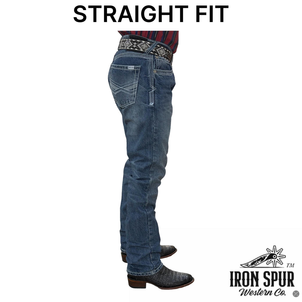 02 | BOOTCUT | IRON SPUR | MED BLUE | MEN WESTERN JEANS
