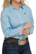 WOMANS CINCH LONG SLEEVE LIGHT BLUE SHIRT |MSW9165023