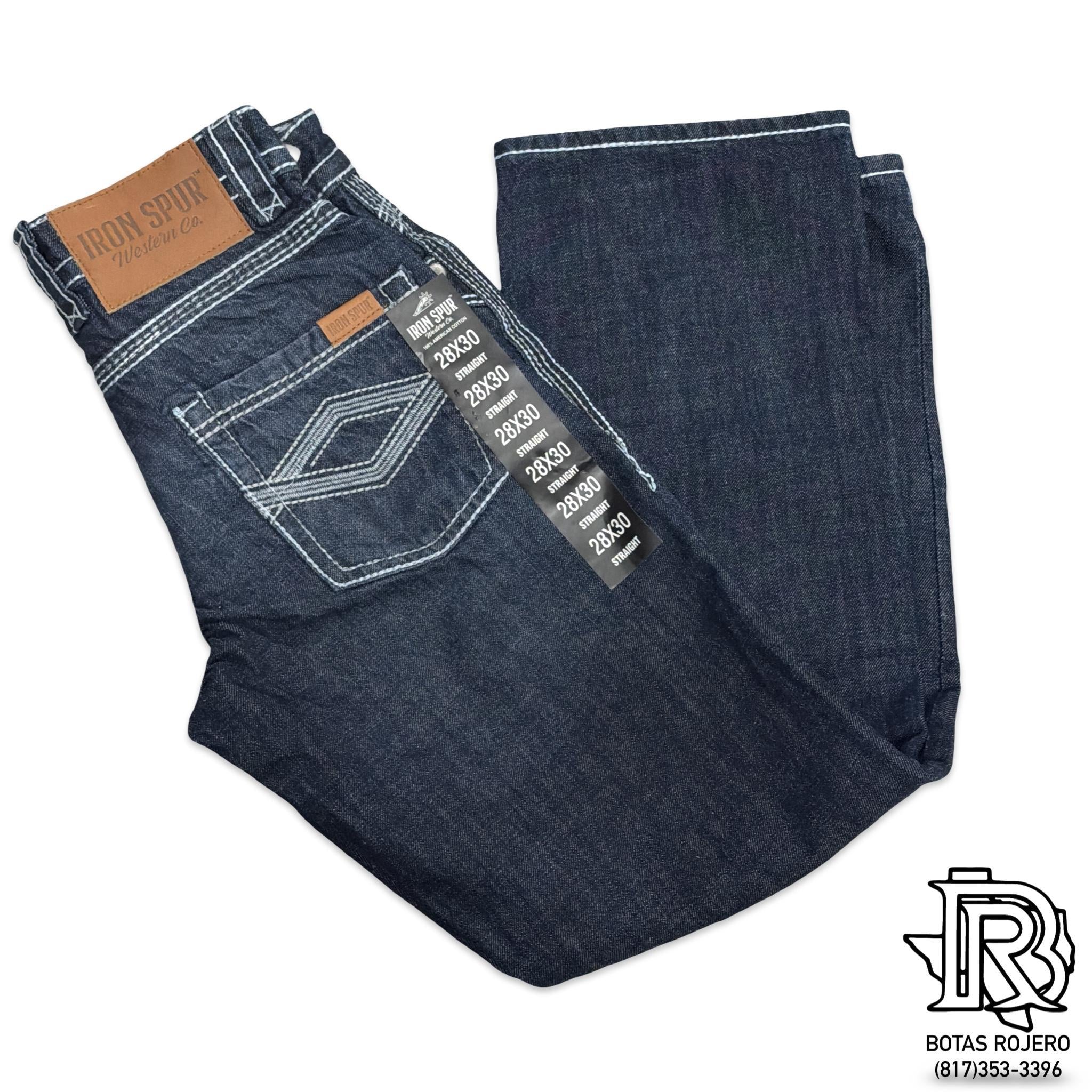 05 | STRAIGHT IRON SPUR DARK BLUE MEN WESTERN JEANS
