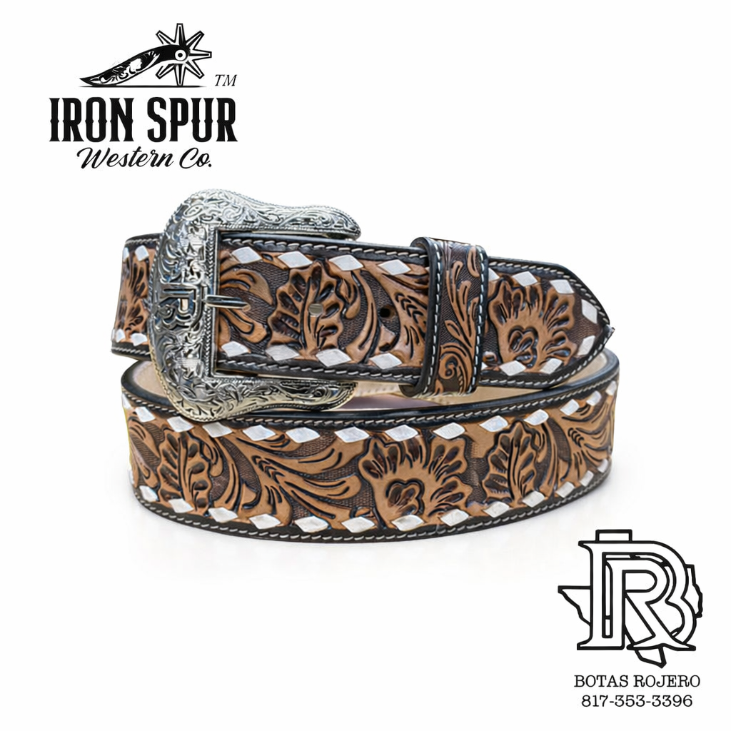 “ GARLAND “ | 2 INCH MEN WESTERN TOOLED BELT IRON SPUR ™️