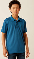 BOYS ARIAT BLUE SAPPHIRE POLO| 10055280