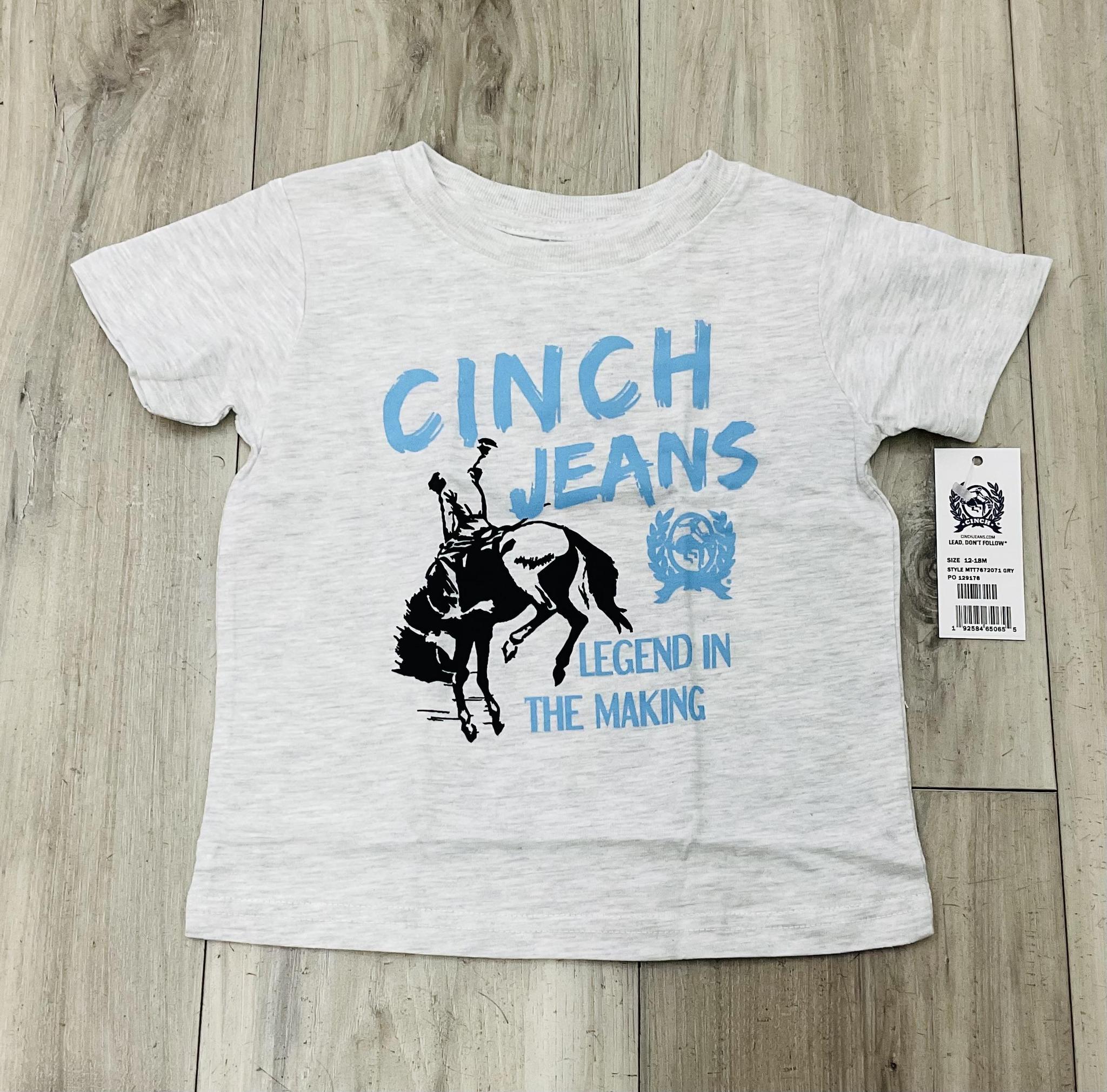CINCH BOY’S GRAY TEE | MTT7672071